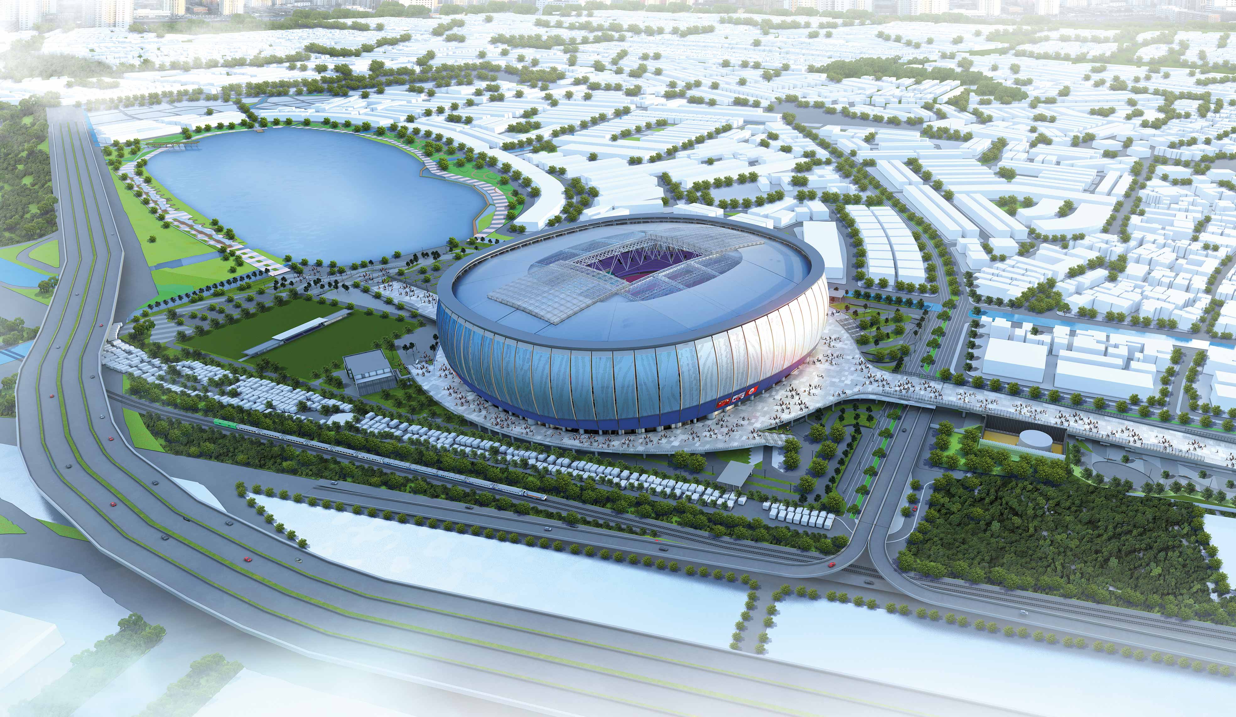 Jakarta International Stadium Construction Plus Asia